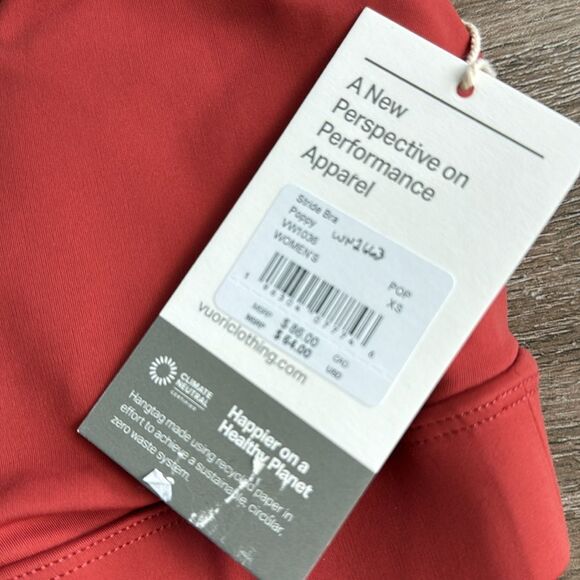 VUORI Stride Bra SPORTS BRA POPPY‎ Women’s size XS NWT - Picture 4 of 7